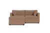 Albany Park Kova Box Cushion Sofa 86" + Ottoman In Brown