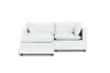 Albany Park Kova Box Cushion Sofa 86" + Ottoman In White