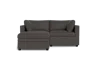 Albany Park Kova Box Cushion Sofa 86" + Ottoman In Gray