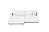 Albany Park Kova Box Cushion Sofa 86" + Ottoman In White