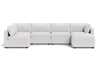 Albany Park Kova Box Cushion U-shape In White