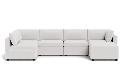 Albany Park Kova Box Cushion U-shape In White