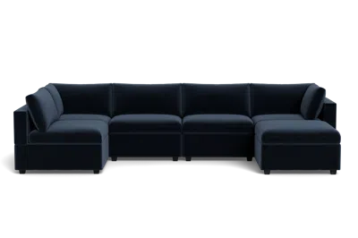 Albany Park Kova Box Cushion U-shape In Blue