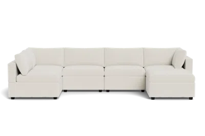 Albany Park Kova Box Cushion U-shape In White