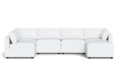 Albany Park Kova Box Cushion U-shape In White