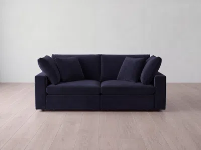 Albany Park Kova Box Modular 2-piece Sofa In Black