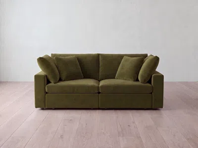 Albany Park Kova Box Modular 2-piece Sofa In Green
