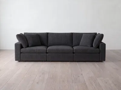 Albany Park Kova Box Modular 3-piece Sofa In Black