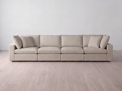 Albany Park Kova Box Modular 4-piece Sofa In Brown