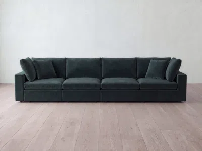 Albany Park Kova Box Modular 4-piece Sofa In Green
