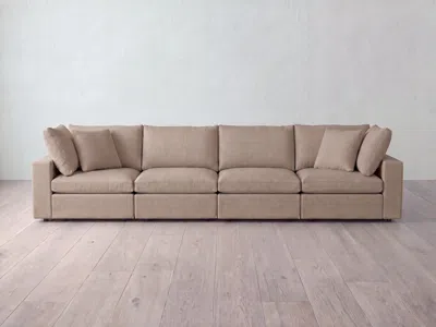 Albany Park Kova Box Modular 4-piece Sofa In Pink