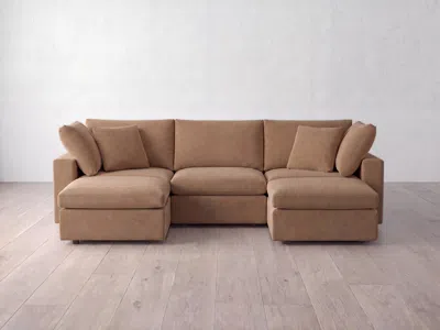 Albany Park Kova Box Modular 5-piece U-sectional In Brown