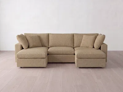 Albany Park Kova Box Modular 5-piece U-sectional In Brown