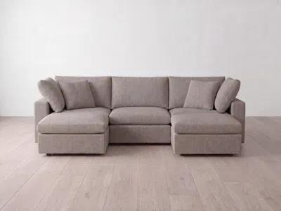 Albany Park Kova Box Modular 5-piece U-sectional In Brown