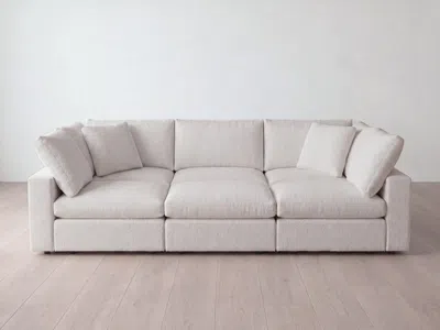 Albany Park Kova Box Modular 6-piece Pit Sectional In White