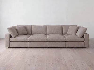 Albany Park Kova Box Modular 8-piece Pit Sectional In Oatmeal Performance Chenille