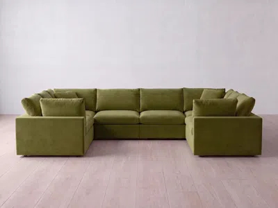 Albany Park Kova Box Modular 8-piece U-sectional In Green