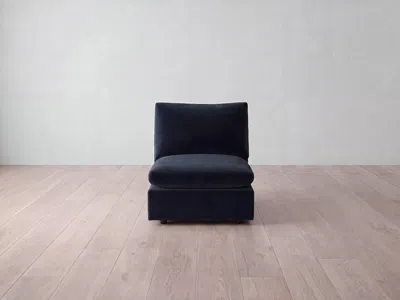 Albany Park Kova Box Modular Armless Chair In Blue