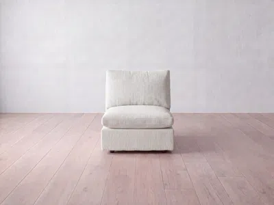 Albany Park Kova Box Modular Armless Chair In White