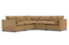 Albany Park Kova Pillow Cushion Corner Sectional In Brown
