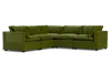 Albany Park Kova Pillow Cushion Corner Sectional In Green