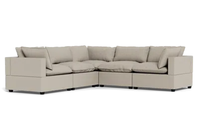 Albany Park Kova Pillow Cushion Corner Sectional In Neutral