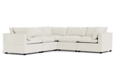 Albany Park Kova Pillow Cushion Corner Sectional In Neutral