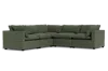 Albany Park Kova Pillow Cushion Corner Sectional In Green