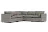 Albany Park Kova Pillow Cushion Corner Sectional In Gray