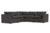 Albany Park Kova Pillow Cushion Corner Sectional In Gray