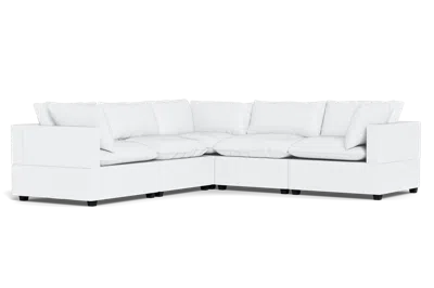 Albany Park Kova Pillow Cushion Corner Sectional In White