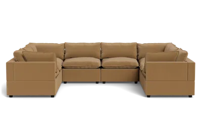 Albany Park Kova Pillow Cushion Grand U-shape In Brown