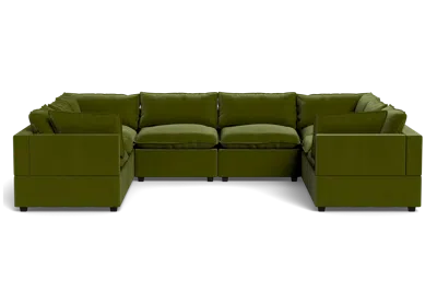 Albany Park Kova Pillow Cushion Grand U-shape In Green