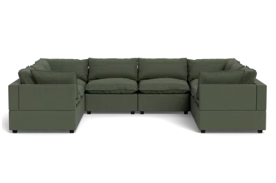 Albany Park Kova Pillow Cushion Grand U-shape In Green