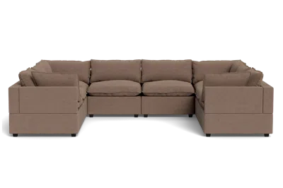 Albany Park Kova Pillow Cushion Grand U-shape In Brown