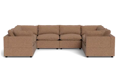 Albany Park Kova Pillow Cushion Grand U-shape In Brown