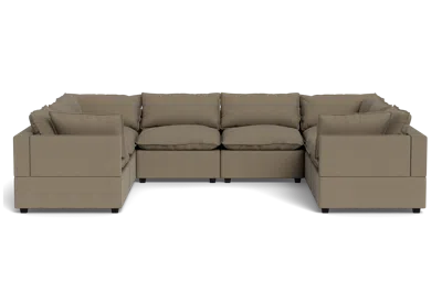 Albany Park Kova Pillow Cushion Grand U-shape In Brown