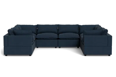 Albany Park Kova Pillow Cushion Grand U-shape In Blue