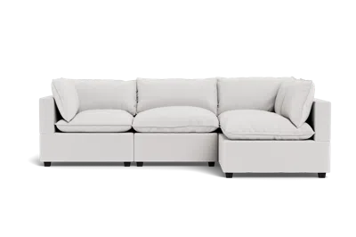 Albany Park Kova Pillow Cushion L-shape In White