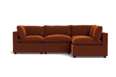 Albany Park Kova Pillow Cushion L-shape In Brown