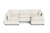 Albany Park Kova Pillow Cushion L-shape + Ottoman In White