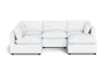 Albany Park Kova Pillow Cushion L-shape + Ottoman In White