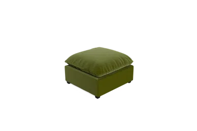 Albany Park Kova Pillow Cushion Ottoman In Green