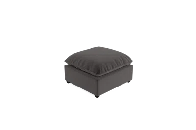 Albany Park Kova Pillow Cushion Ottoman In Gray