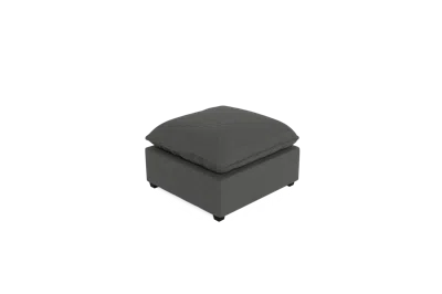 Albany Park Kova Pillow Cushion Ottoman In Gray