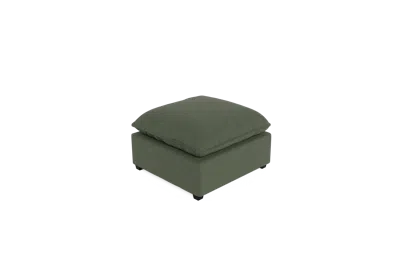 Albany Park Kova Pillow Cushion Ottoman In Green