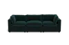 Albany Park Kova Pillow Cushion Sofa 122" In Green
