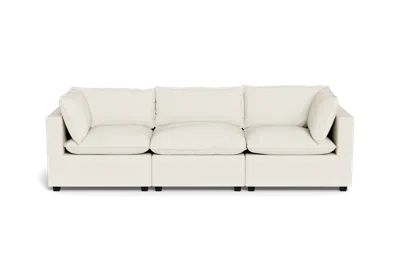 Albany Park Kova Pillow Cushion Sofa 122" In White