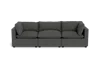 Albany Park Kova Pillow Cushion Sofa 122" In Gray
