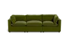 Albany Park Kova Pillow Cushion Sofa 122" In Green